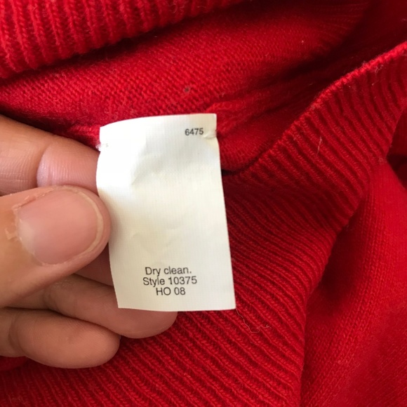 J.Crew Red Wool Cashmere Button-up Sweater - Picture 4 of 8